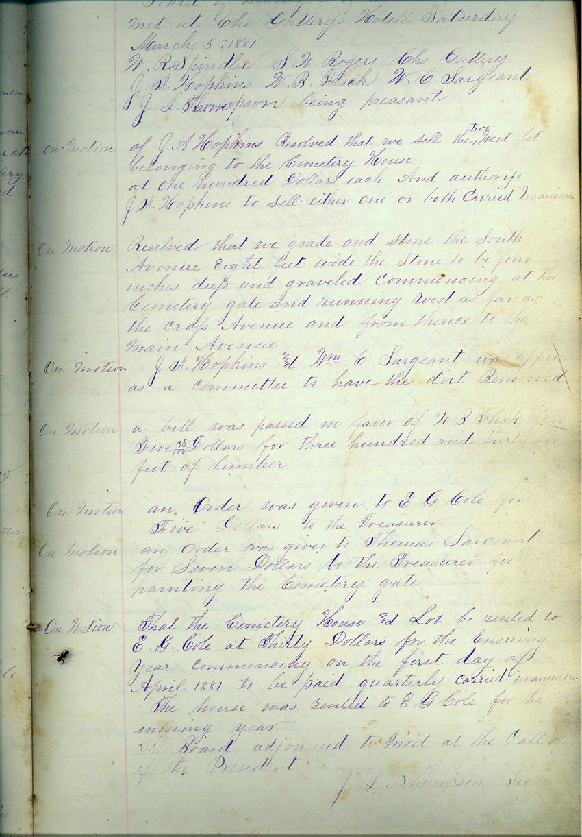 minute book